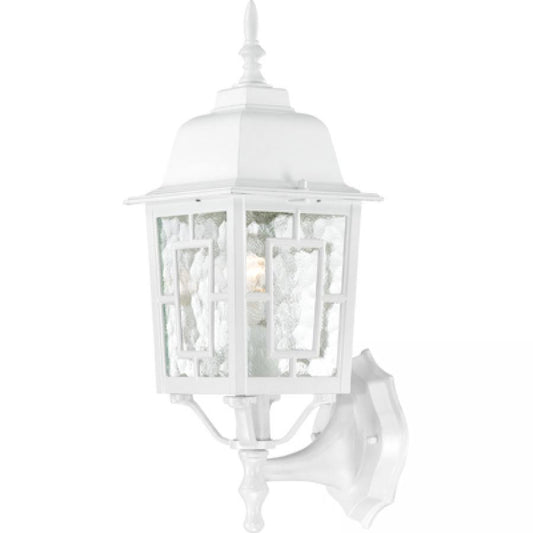 NUVO LIGHTING BANYAN 1 LGT 17" OUTDOOR WALL WH #60/4924