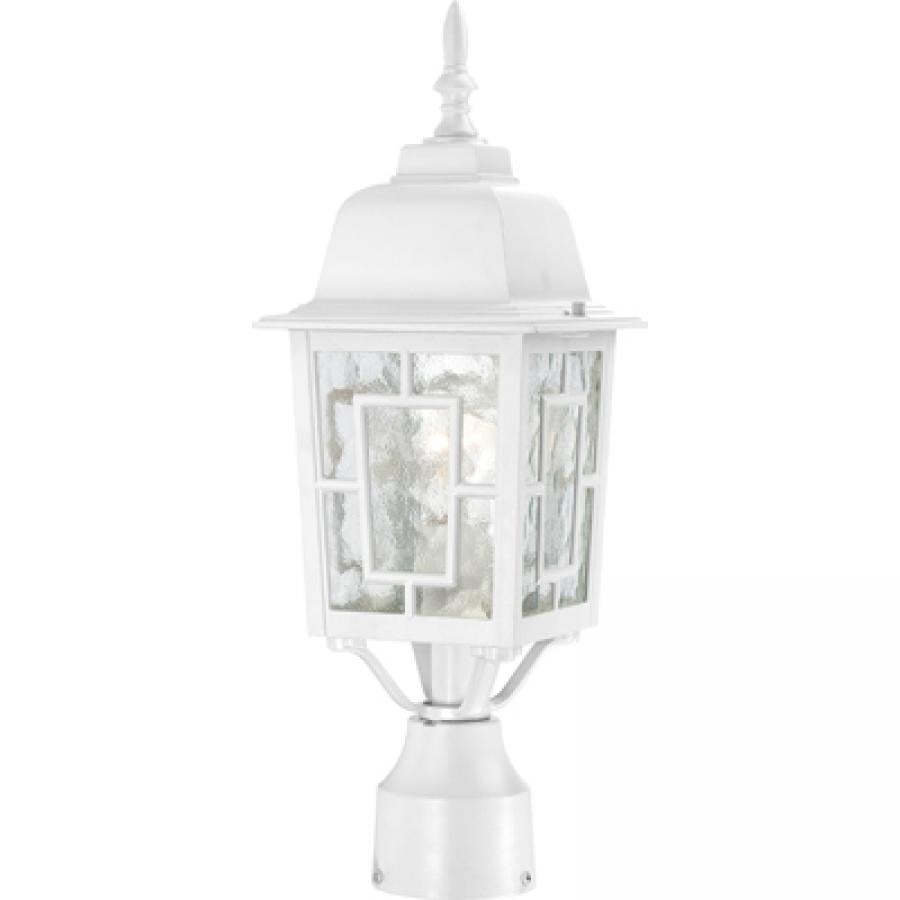 NUVO LIGHTING BANYAN 1 LGT 17" OUTDOOR POST WH #60/4927