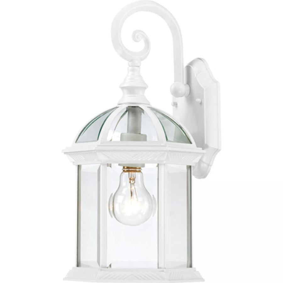 NUVO LIGHTING BOXWOOD 1 LGT 15" OUTDOOR WALL WH #60/4961