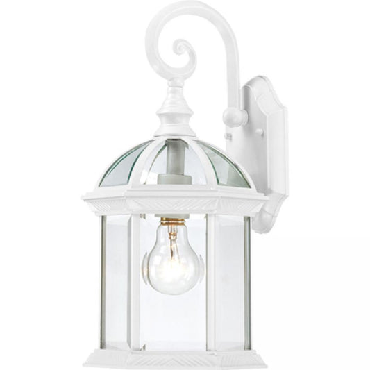 NUVO LIGHTING BOXWOOD 1 LGT 15" OUTDOOR WALL WH #60/4961