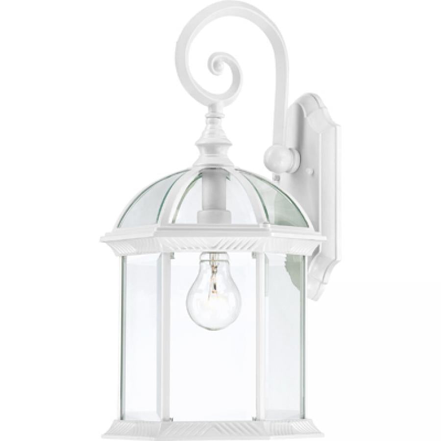 NUVO LIGHTING BOXWOOD 1 LGT 19" OUTDOOR WALL WH #60/4964 60-4964