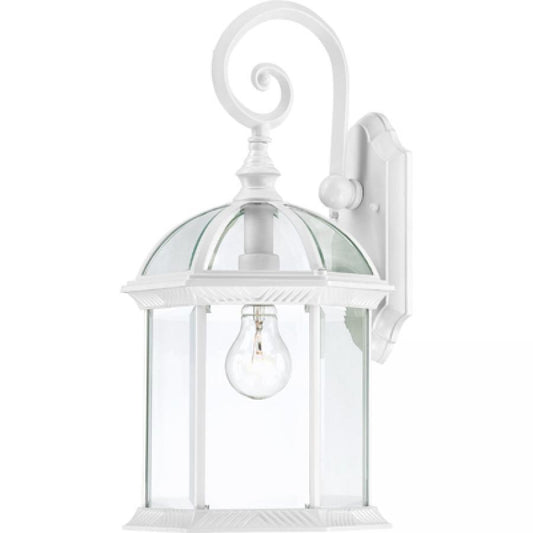 NUVO LIGHTING BOXWOOD 1 LGT 19" OUTDOOR WALL WH #60/4964