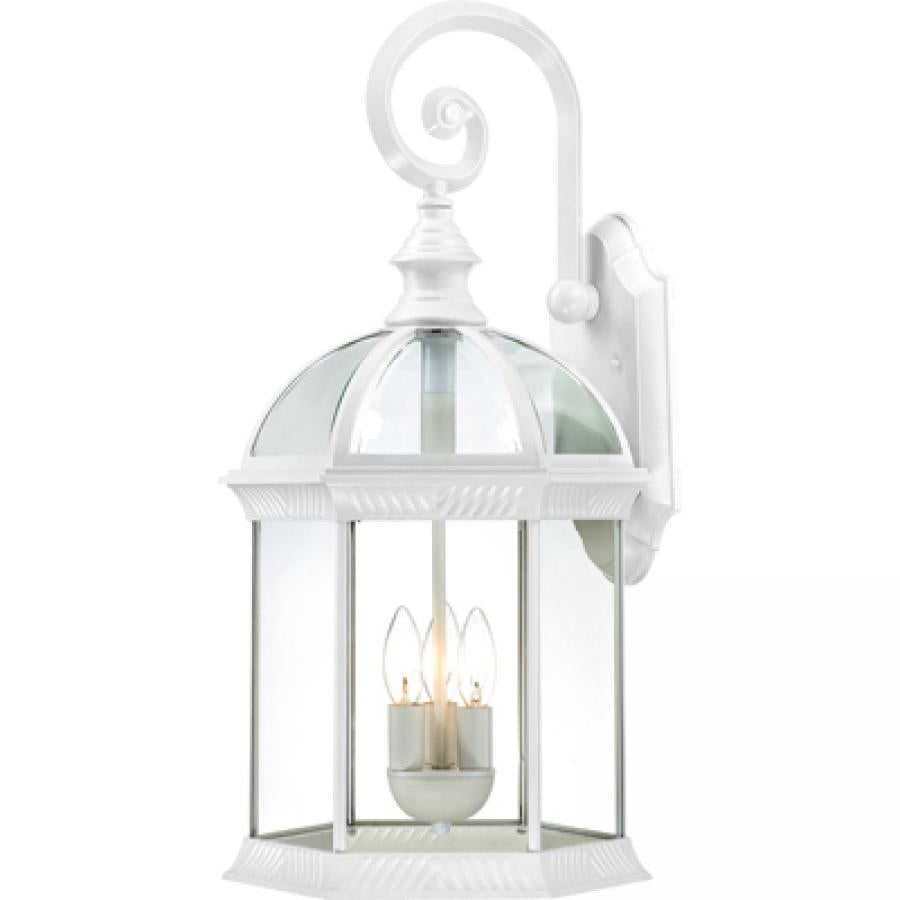 NUVO LIGHTING BOXWOOD 3 LGT 26" OUTDOOR WALL WH #60/4967 60-4967