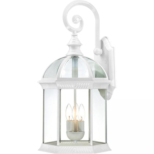 NUVO LIGHTING BOXWOOD 3 LGT 26" OUTDOOR WALL WH #60/4967