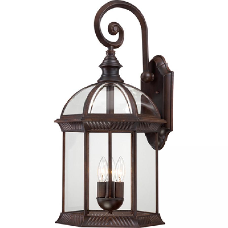 NUVO LIGHTING BOXWOOD 3 LGT 26" OUTDOOR WALL RB #60/4968
