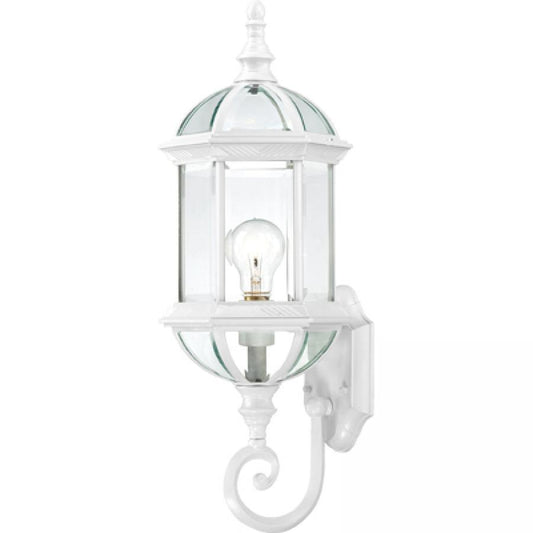 NUVO LIGHTING BOXWOOD 1 LGT 22" OUTDOOR WALL WH #60/4971