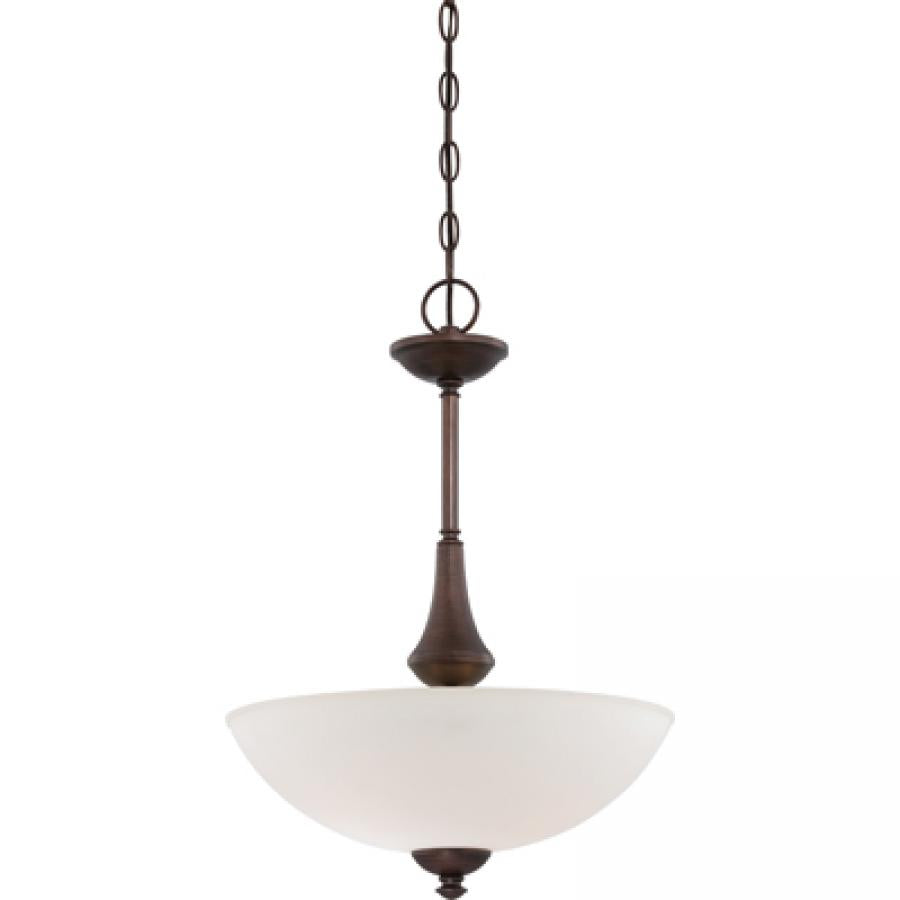 NUVO LIGHTING PATTON 3 LT PENDANT FROSTED PR BR #60/5138