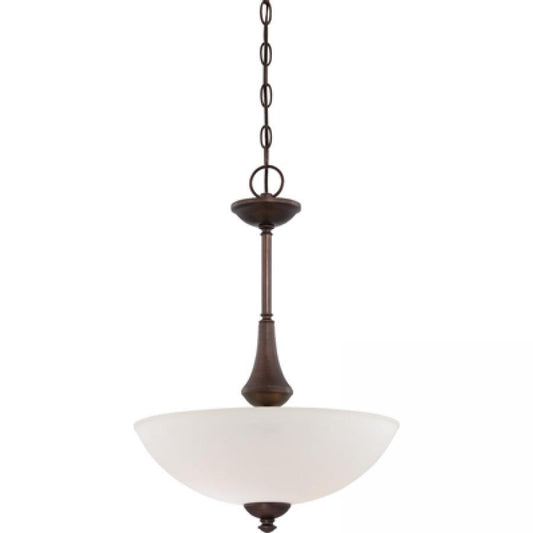 NUVO LIGHTING PATTON 3 LT PENDANT FROSTED PR BR #60/5138