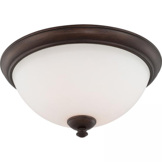 NUVO LIGHTING PATTON 3 LT FLUSH FROSTED PR BR #60/5141