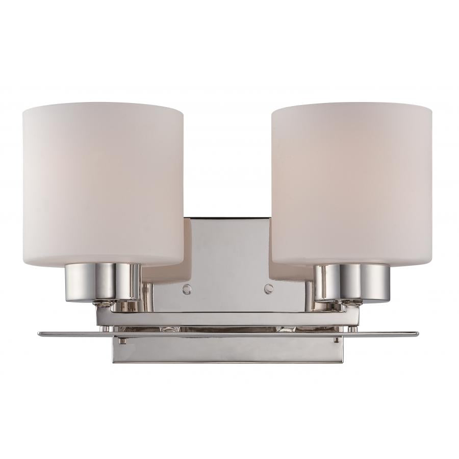 NUVO LIGHTING PARALLEL 2 LIGHT VANITY PN #60/5202 60-5202