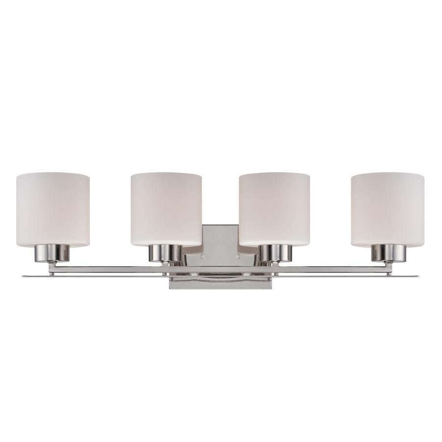 NUVO LIGHTING PARALLEL 4 LIGHT VANITY PN #60/5204 60-5204