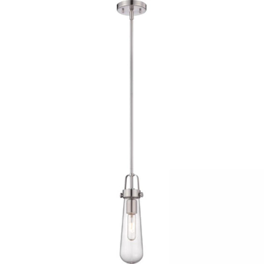 NUVO LIGHTING BEAKER 1 LT MINI PENDANT CLEAR BN #60/5262