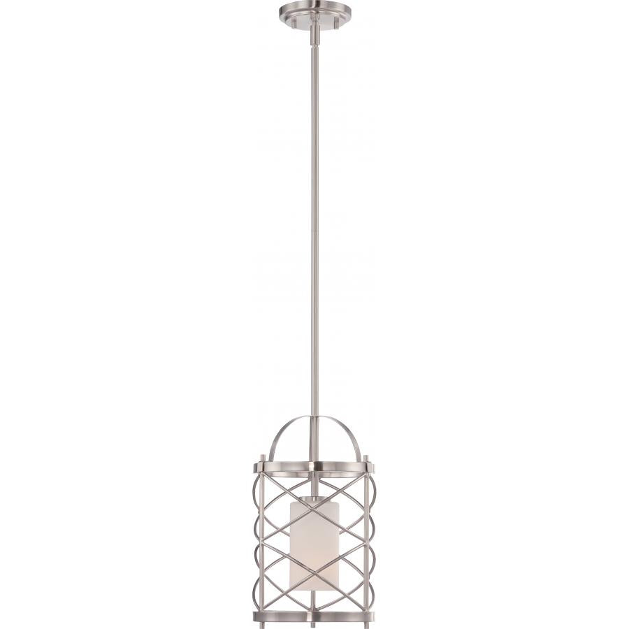 NUVO LIGHTING GINGER 1 LT MINI PENDANT EO BN #60/5332 60-5332