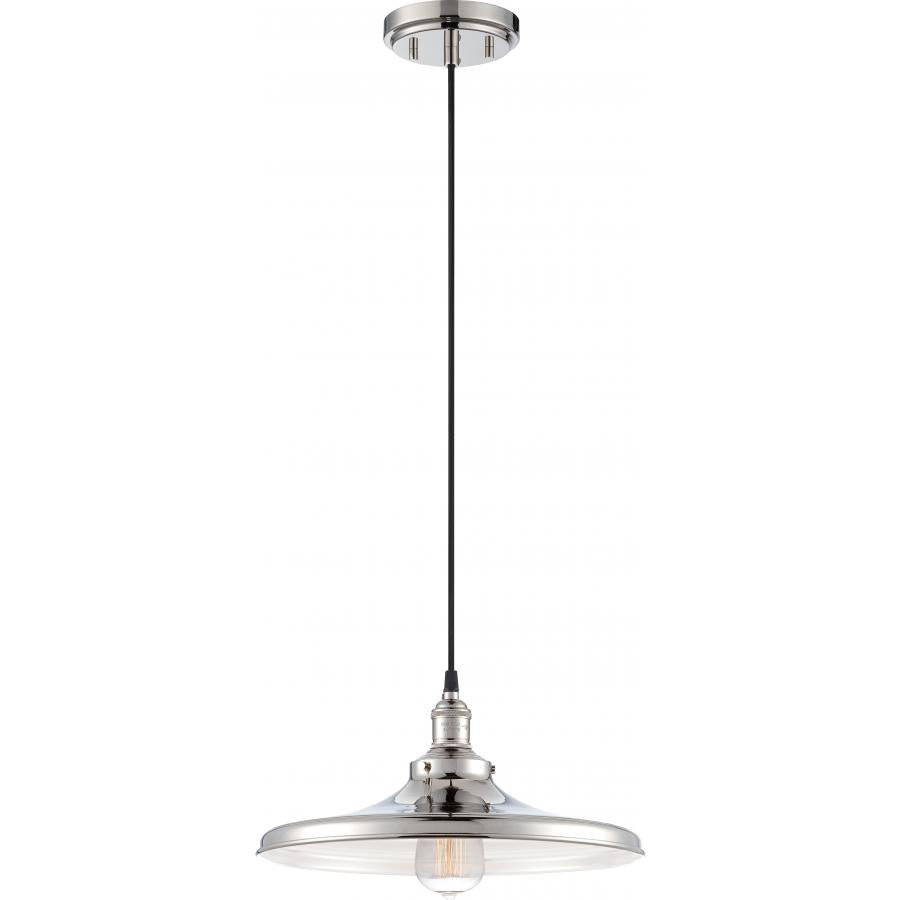 NUVO LIGHTING VINTAGE 1 LT PENDANT PN MATCH SHADE 14" #60/5406