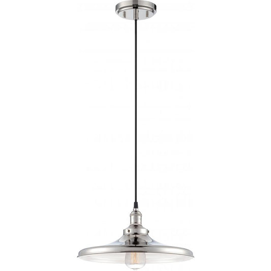 NUVO LIGHTING VINTAGE 1 LT PENDANT PN MATCH SHADE 14" #60/5406