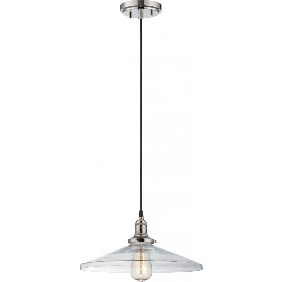 NUVO LIGHTING VINTAGE 1 LT PENDANT PN CLEAR 14" #60/5408 60-5408