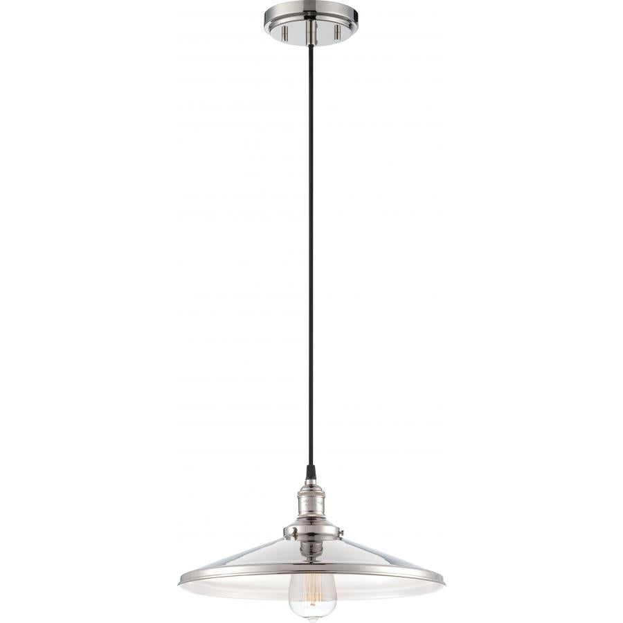 NUVO LIGHTING VINTAGE 1 LT PENDANT PN CLEAR GLASS 14" #60/5409 60-5409
