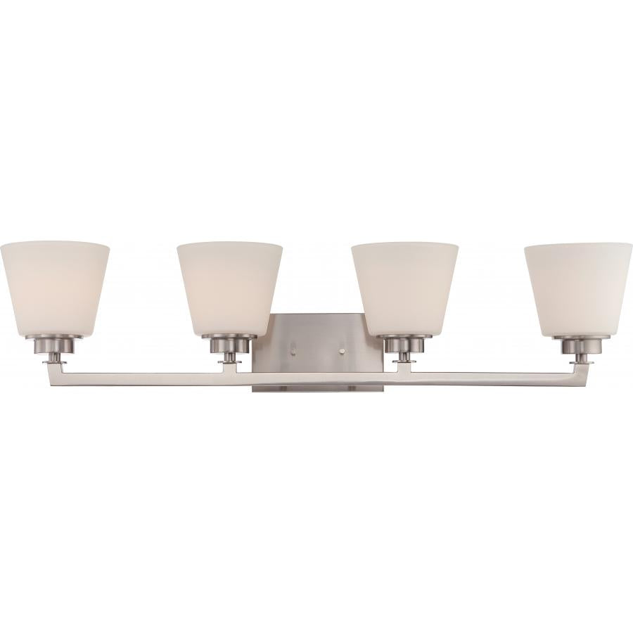 NUVO LIGHTING MOBILI 4 LT VANITY FIXTURE BN #60/5454 60-5454