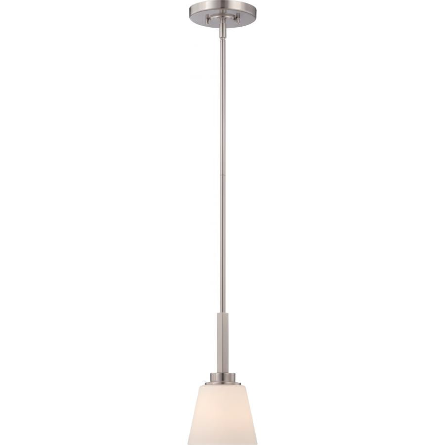 NUVO LIGHTING MOBILI 1 LT MINI PENDANT SW GLASS BN #60/5457