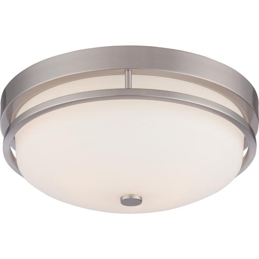 NUVO LIGHTING NEVAL 2 LT FLUSH SW GLASS BN #60/5486