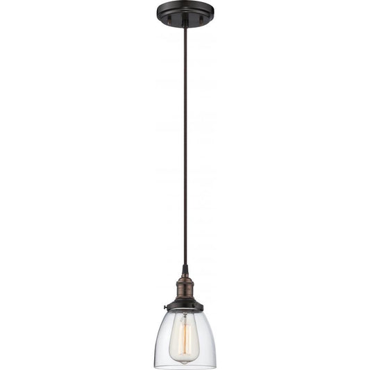 NUVO LIGHTING VINTAGE 1 LT PENDANT RB 5" #60/5504