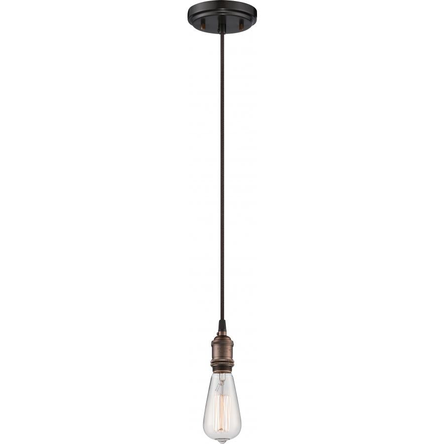 NUVO LIGHTING VINTAGE 1 LT PENDANT RB 4.75" #60/5505 60-5505