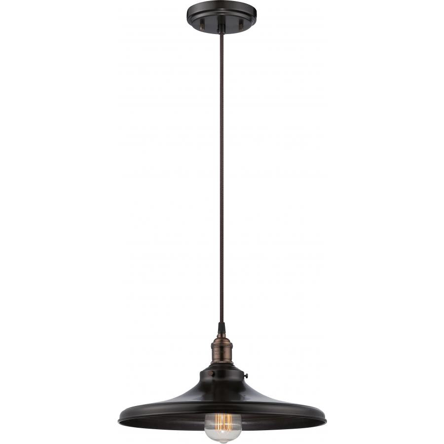 NUVO LIGHTING VINTAGE 1 LT PENDANT RB MATCH SHADE 14" #60/5506