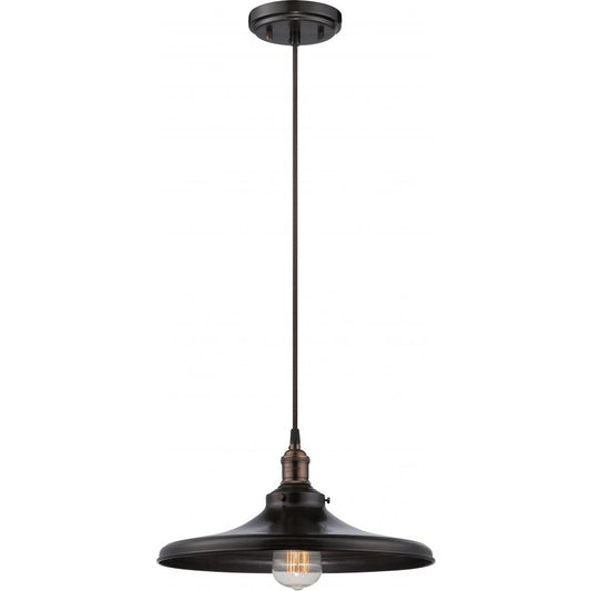 NUVO LIGHTING VINTAGE 1 LT PENDANT RB MATCH SHADE 14" #60/5506