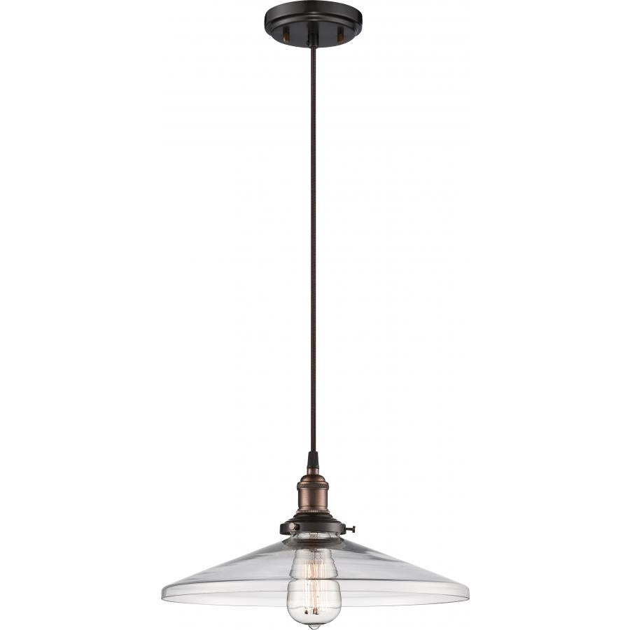 NUVO LIGHTING VINTAGE 1 LT PENDANT RB CLEAR 14" #60/5508