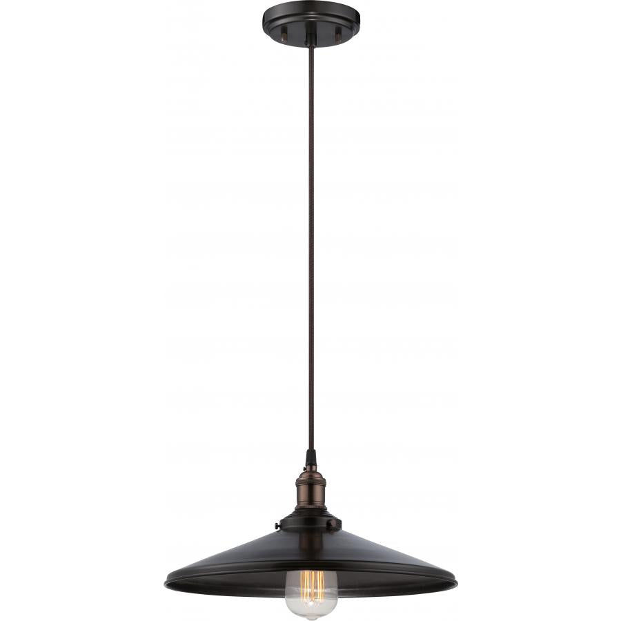 NUVO LIGHTING VINTAGE 1 LT PENDANT RB CLEAR GLASS 14" #60/5509