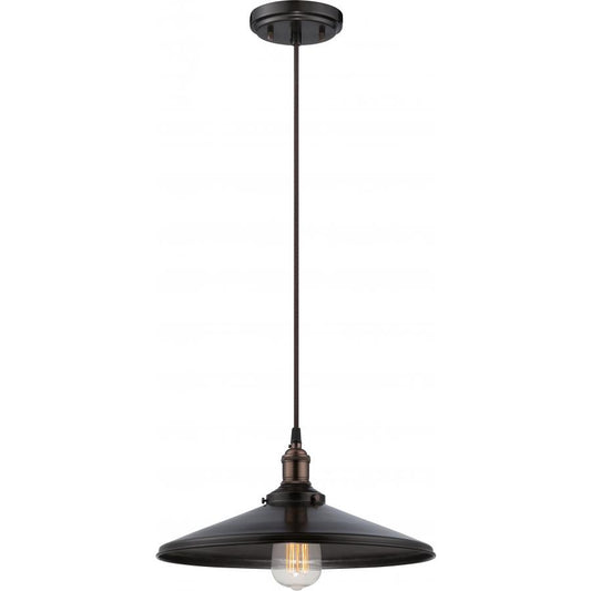 NUVO LIGHTING VINTAGE 1 LT PENDANT RB CLEAR GLASS 14" #60/5509