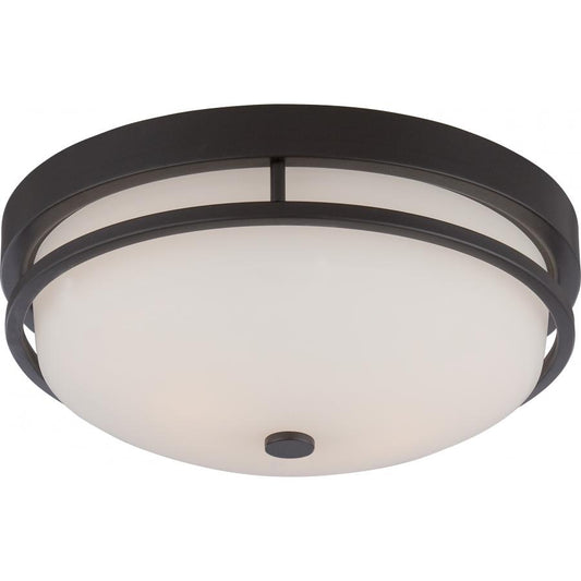 NUVO LIGHTING NEVAL 2 LT FLUSH SW GLASS SB #60/5586
