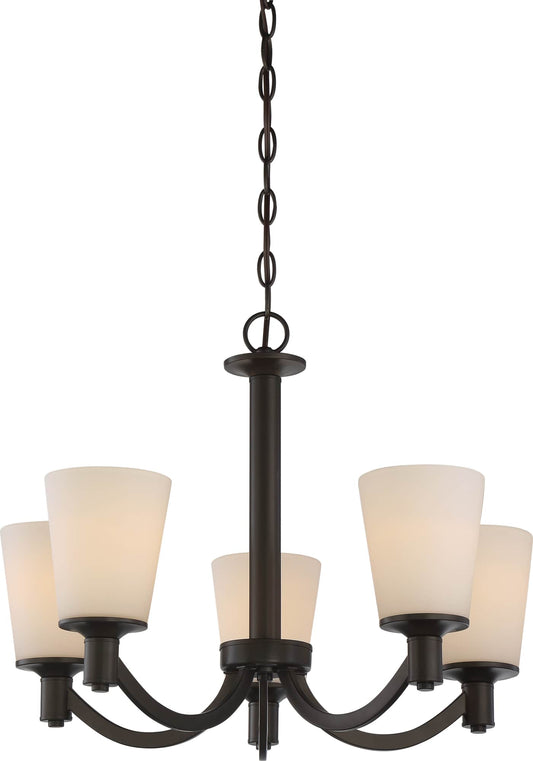 NUVO LIGHTING LAGUNA 5 LT HANGING FIXTURE AGED BRONZE #60/5925 60-5925