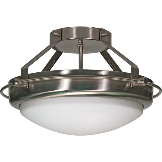 NUVO LIGHTING POLARIS 2 LT 14" SEMI FLUSH #60/609