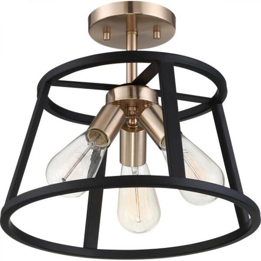 NUVO LIGHTING CHASSIS 3 LT SEMI FLUSH MOUNT #60/6643
