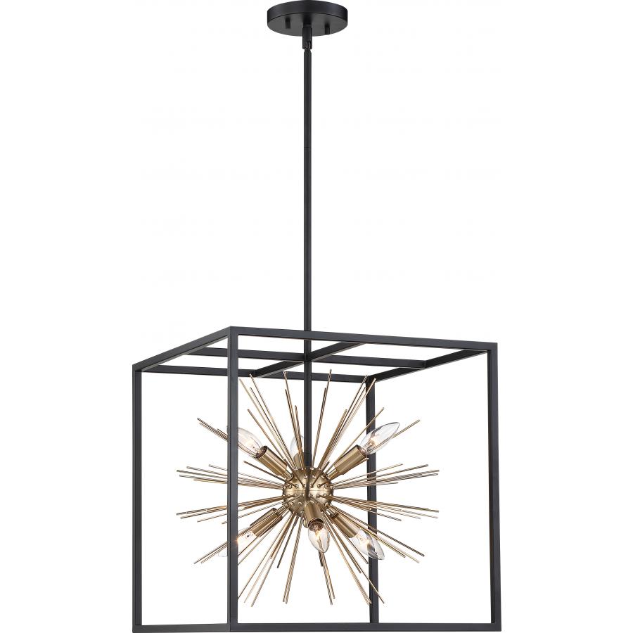 NUVO LIGHTING SPIREFLY 6 LIGHT PENDANT #60/6730