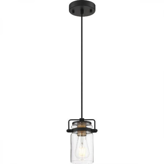 NUVO LIGHTING ANTEBELLUM 1 LT MINI PENDANT BLK #60/6733