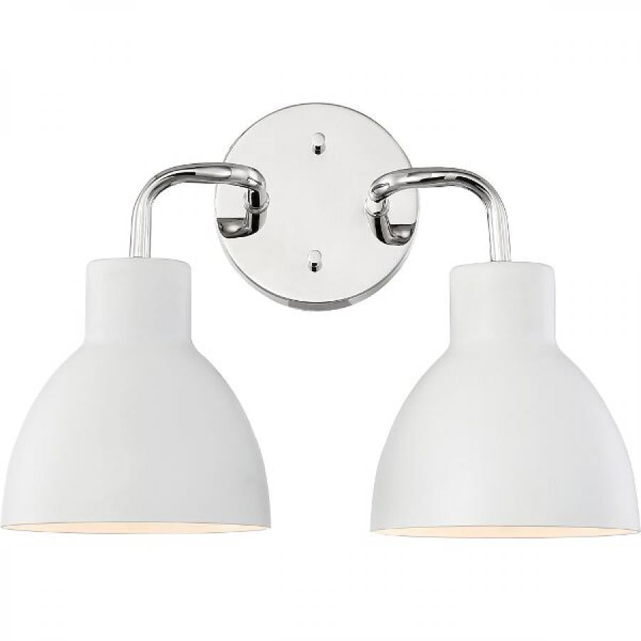 NUVO LIGHTING SLOAN 2 LIGHT VANITY PN MW #60/6782