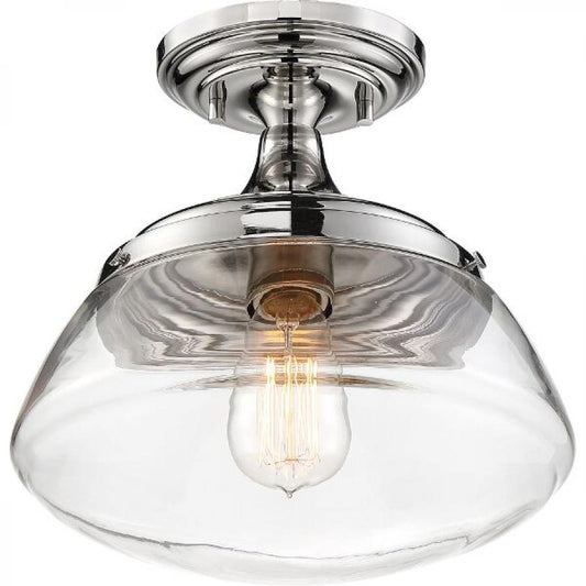 NUVO LIGHTING KEW 1 LIGHT SEMI FLUSH PN #60/6798