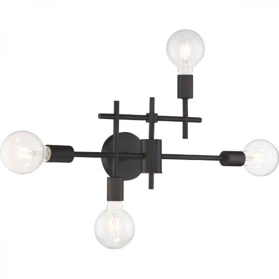 NUVO LIGHTING DELPHI 4 LIGHT VANITY MB #60/6861