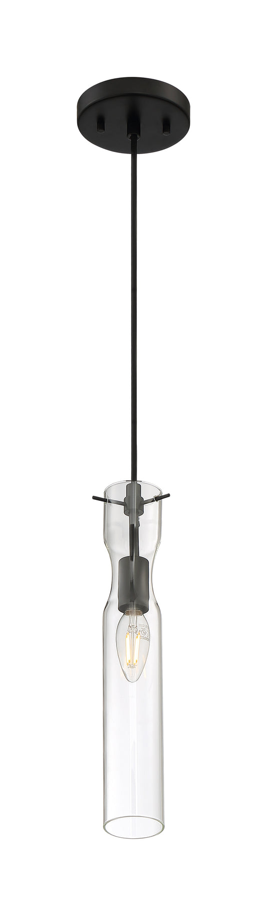 NUVO LIGHTING SPYGLASS 1 LIGHT MINI PENDANT BK #60/6876