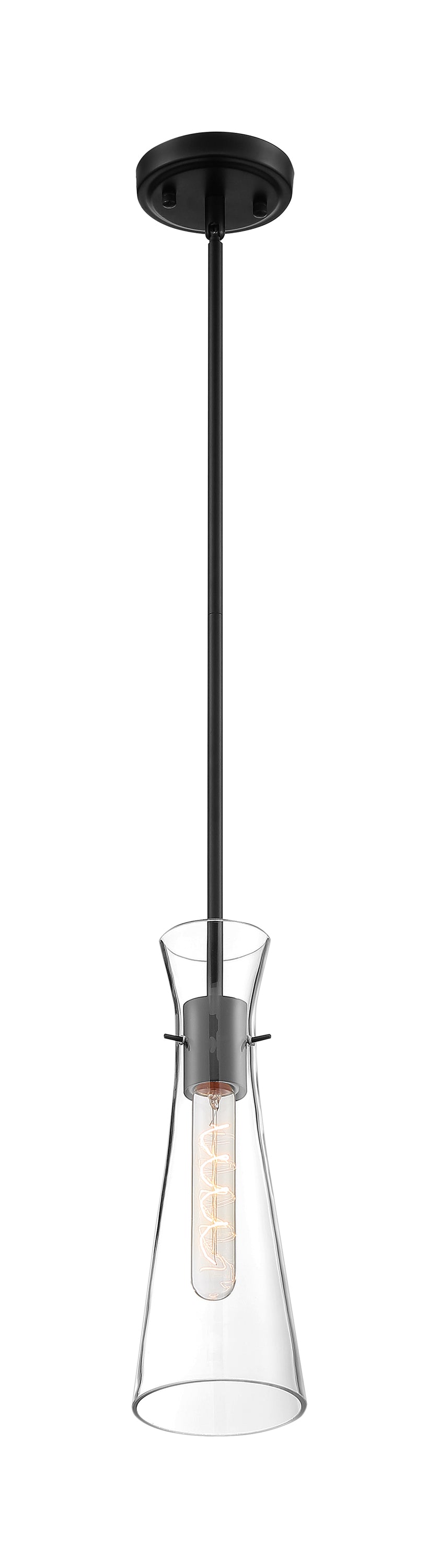 NUVO LIGHTING BAHARI 1 LIGHT MINI PENDANT BK #60/6878 60-6878