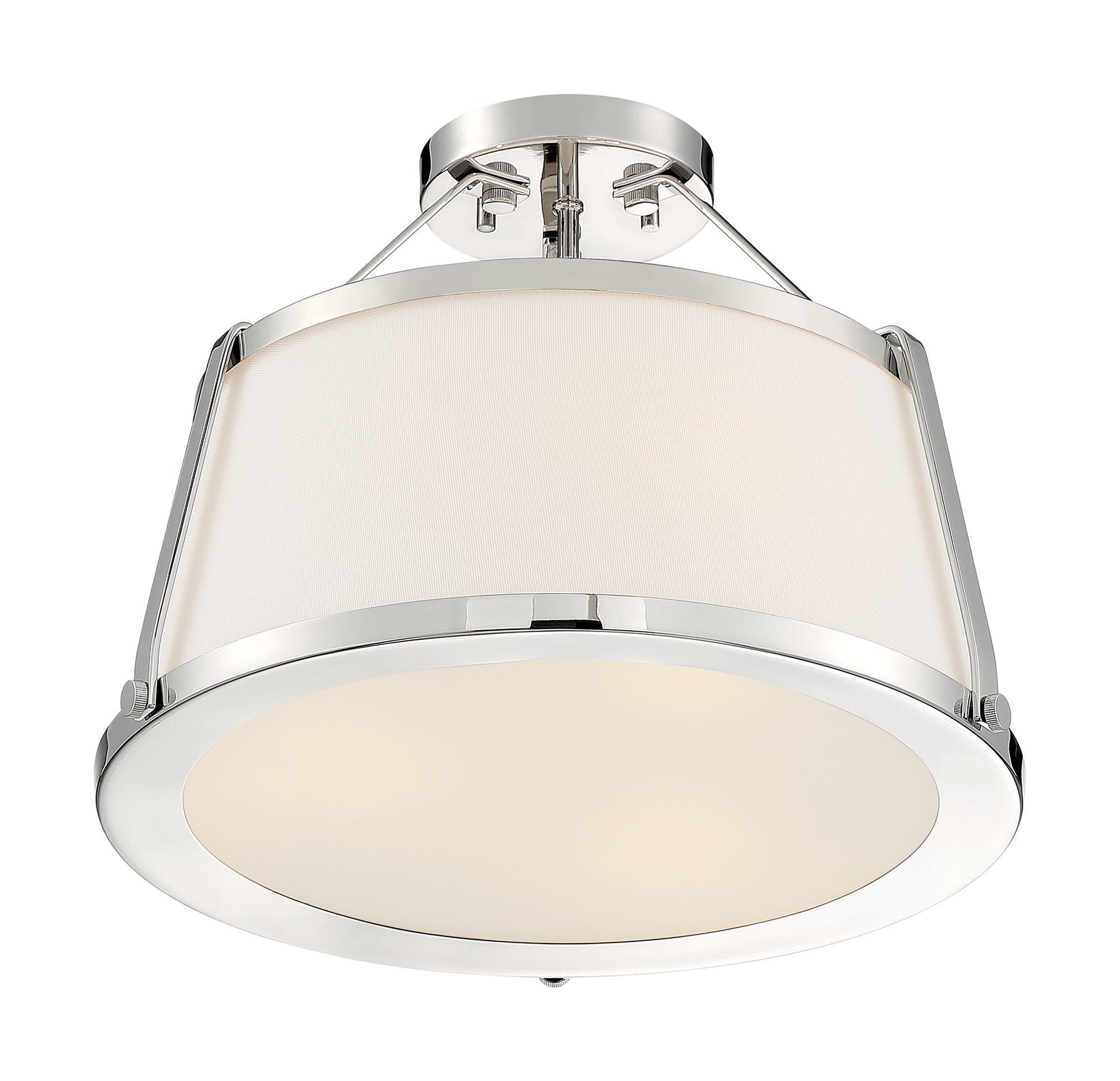 NUVO LIGHTING CUTTY 3LT SEMI FLUSH PN #60/6996 60-6996