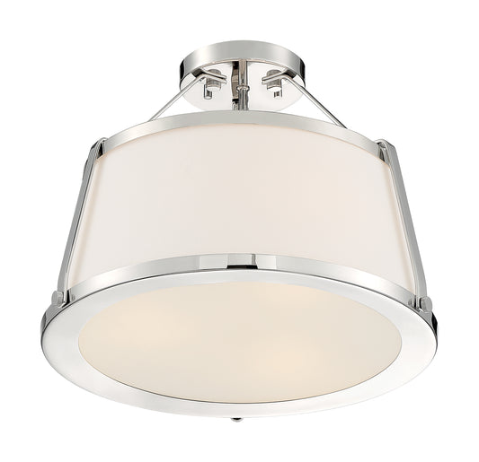 NUVO LIGHTING CUTTY 3LT SEMI FLUSH PN #60/6996