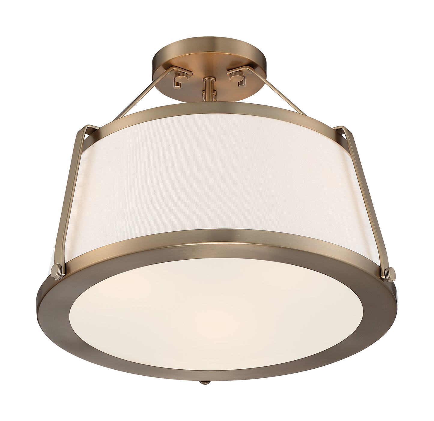 NUVO LIGHTING CUTTY 3LT SEMI FLUSH BB #60/6997
