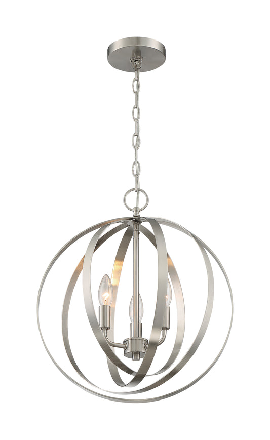 NUVO LIGHTING PENDLETON 3LT PENDANT BN #60/7047