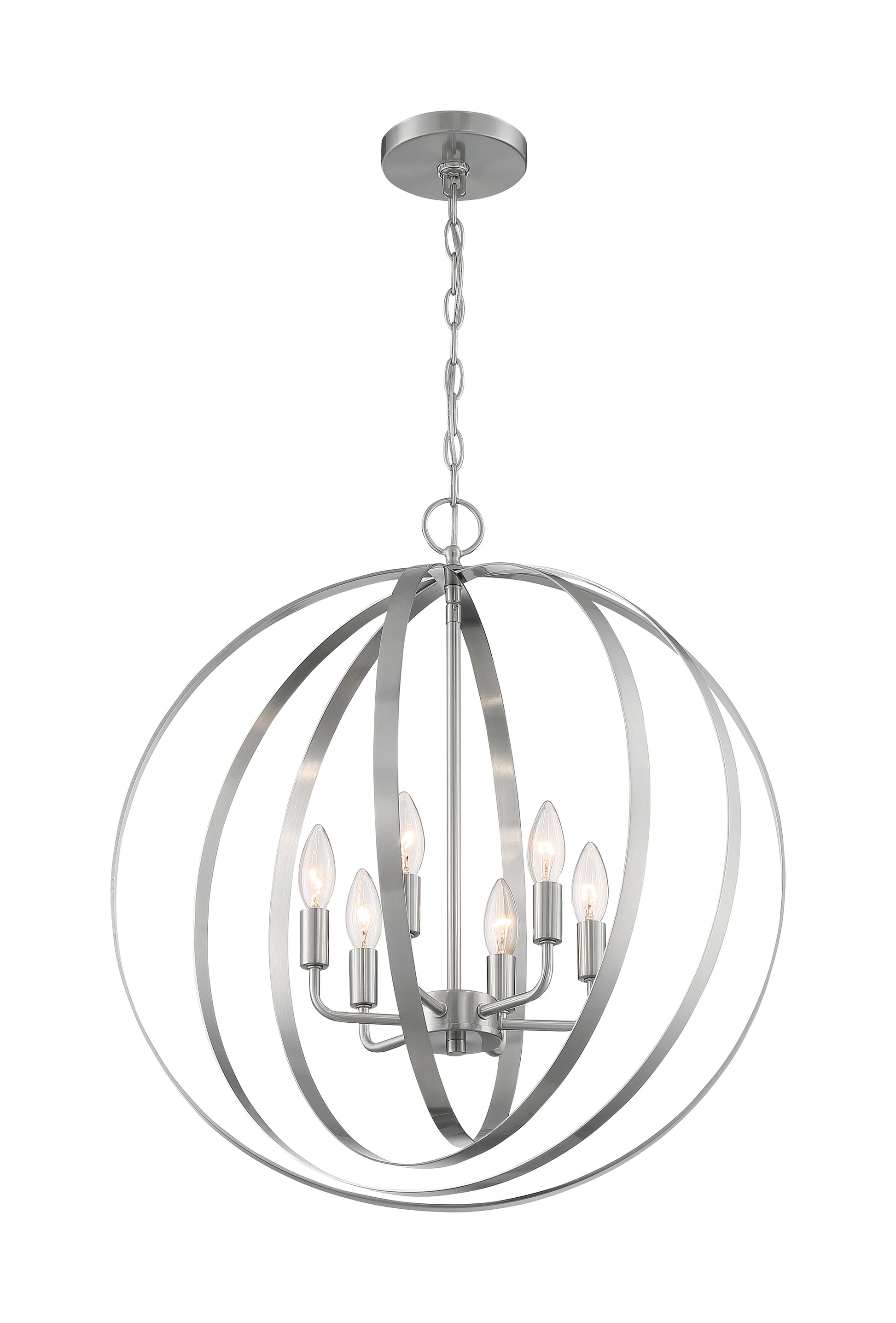 NUVO LIGHTING PENDLETON 6LT PENDANT BN #60/7048 60-7048