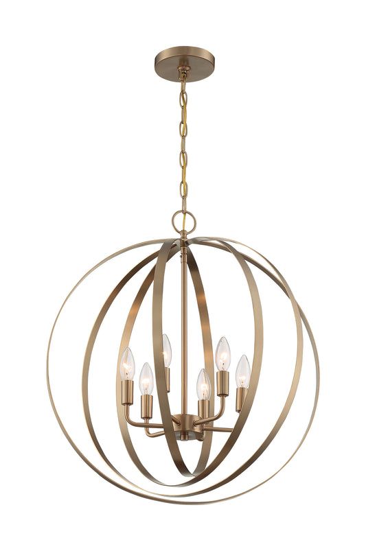 NUVO LIGHTING PENDLETON 6LT PENDANT BB #60/7058