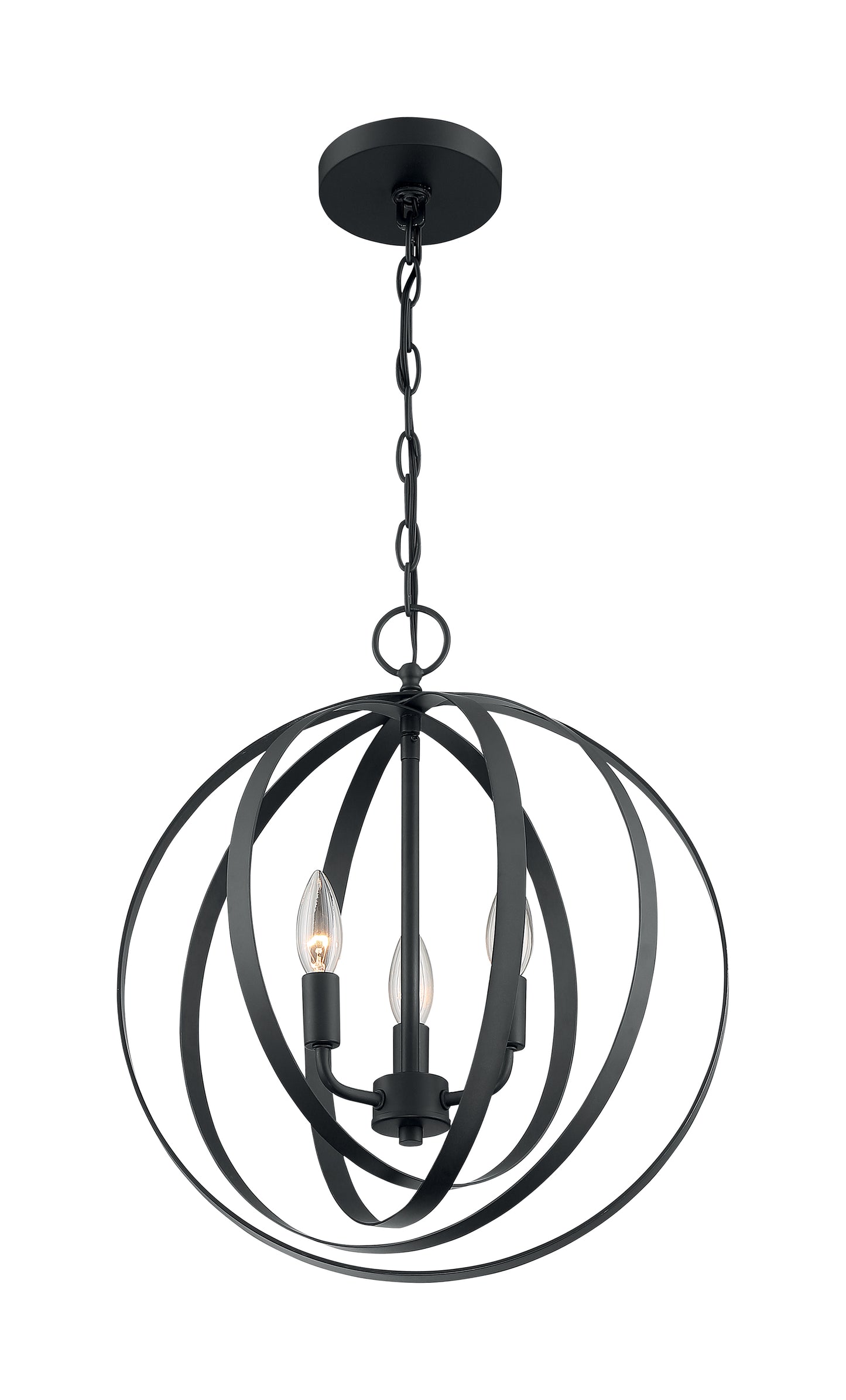 NUVO LIGHTING PENDLETON 3LT PENDANT MB #60/7067