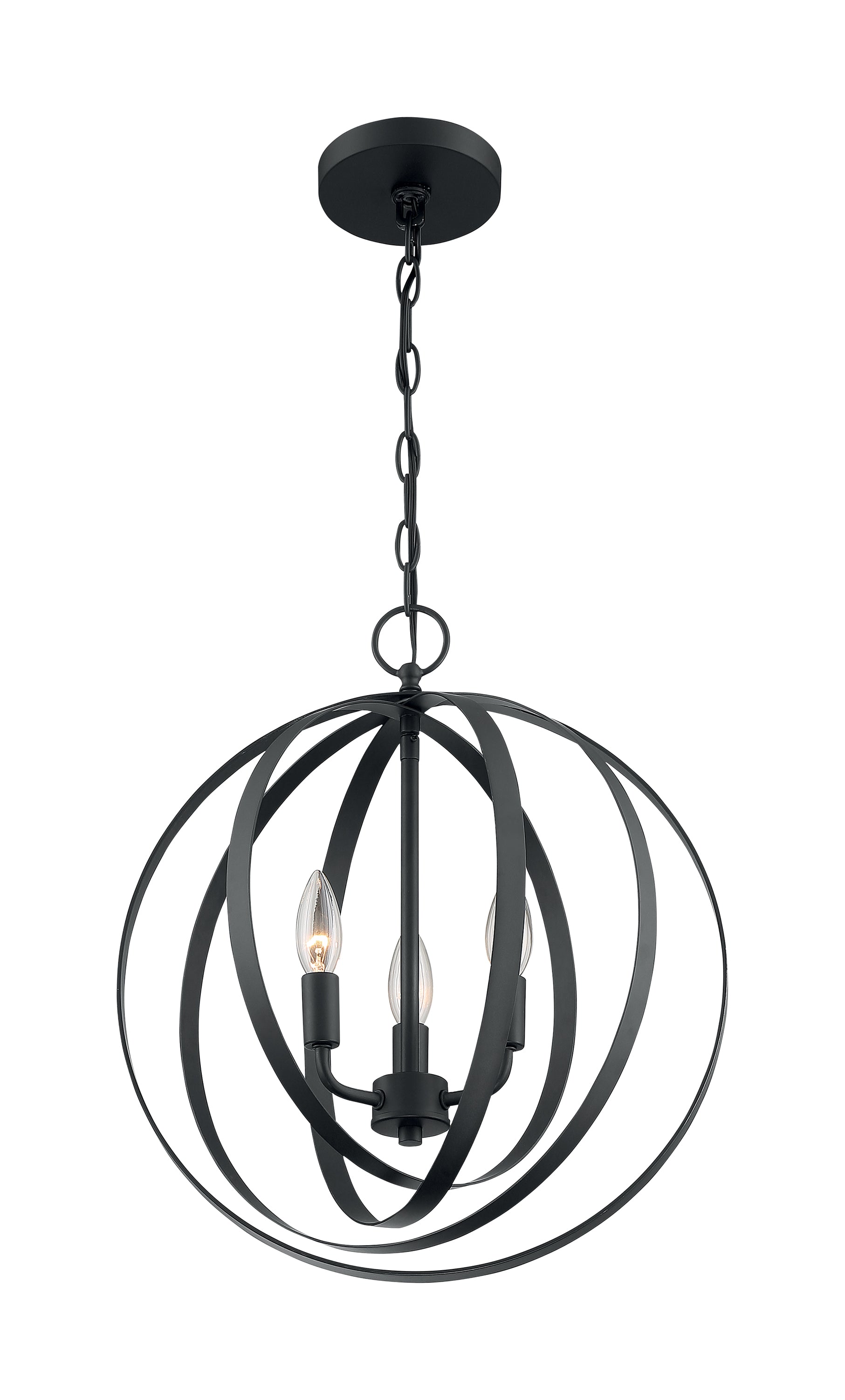 NUVO LIGHTING PENDLETON 3LT PENDANT MB #60/7067 60-7067